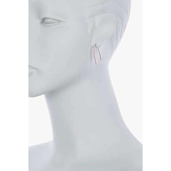 New Givenchy Crystal Threader Earrings in Rose Gold - Picture 2 of 5